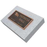 Bronze Memorial Plaque with American Flag