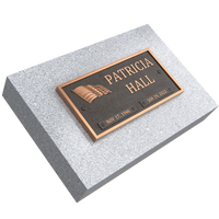 Bronze Memorial Plaque with American Flag