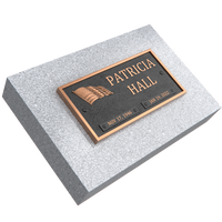 Bronze Memorial Plaque with American Flag