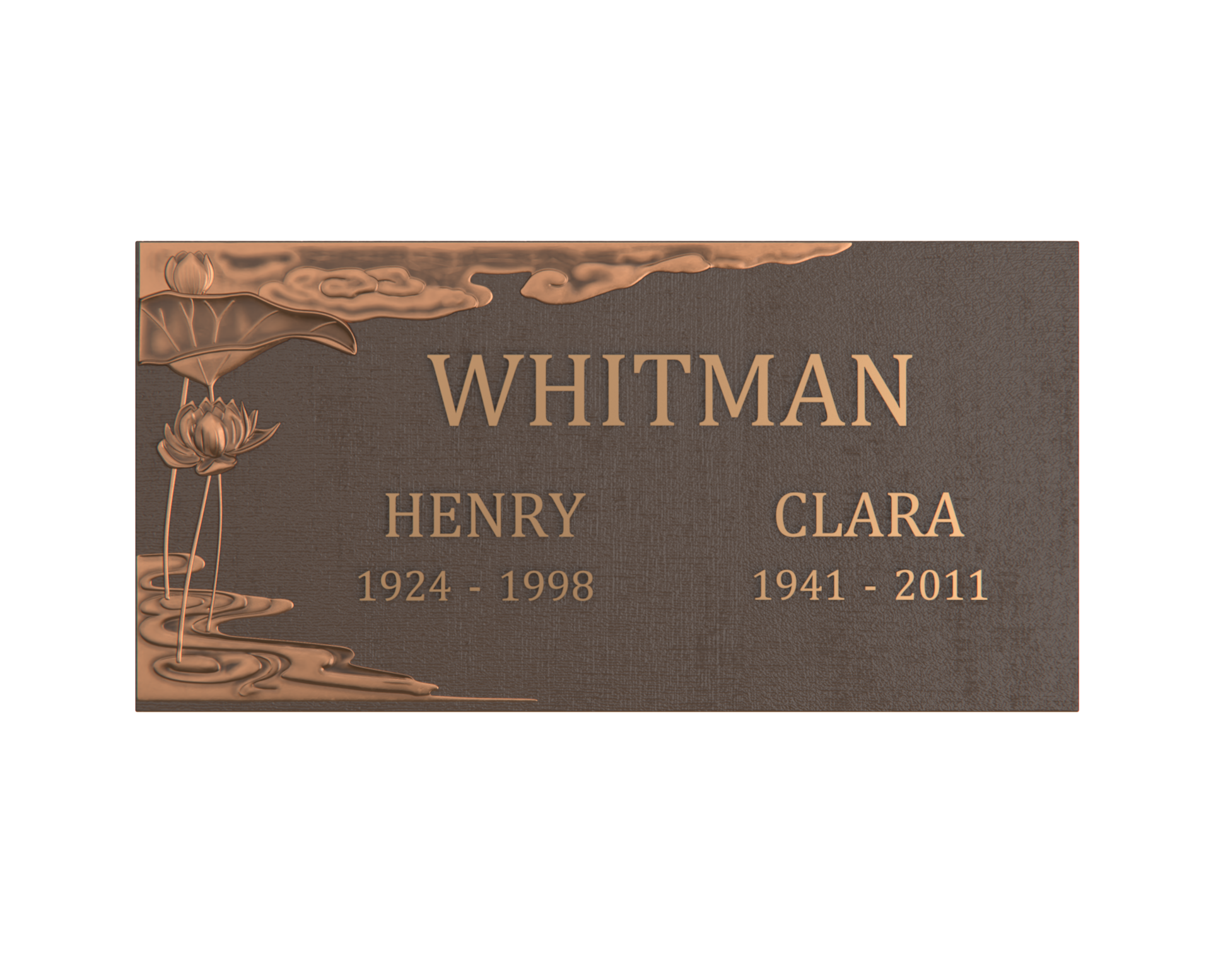 Serenity Bronze Companion Plaque