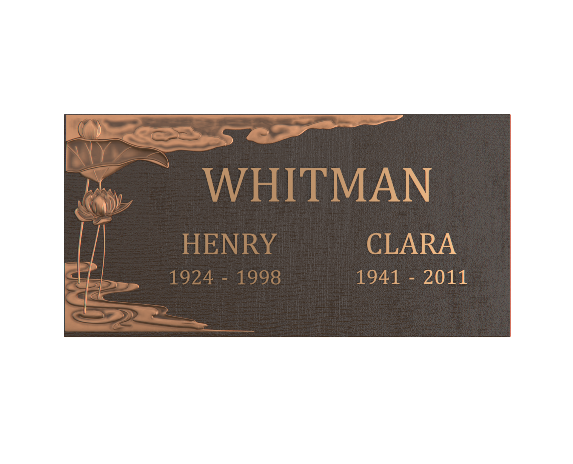 Serenity Bronze Companion Plaque
