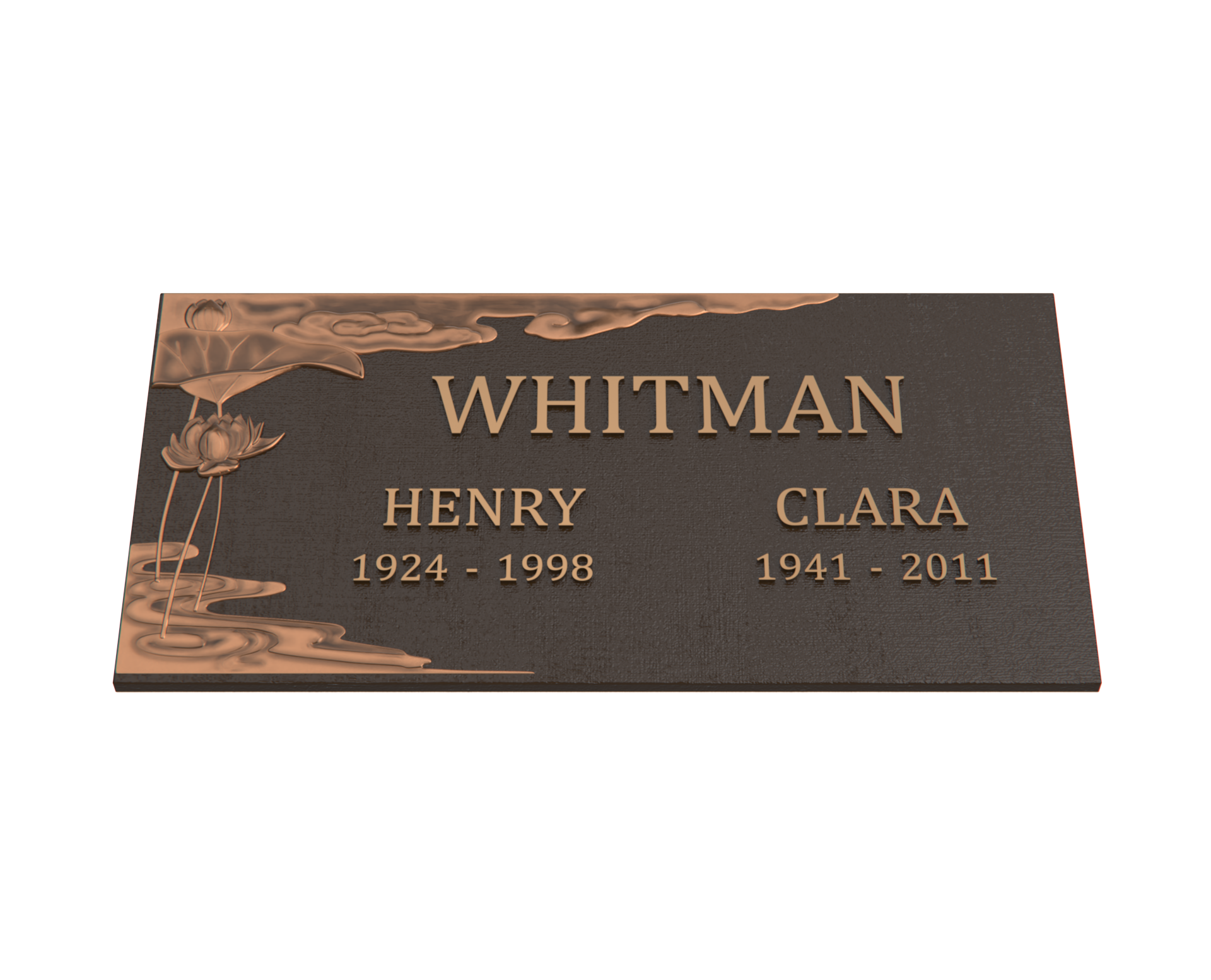 Serenity Bronze Companion Plaque