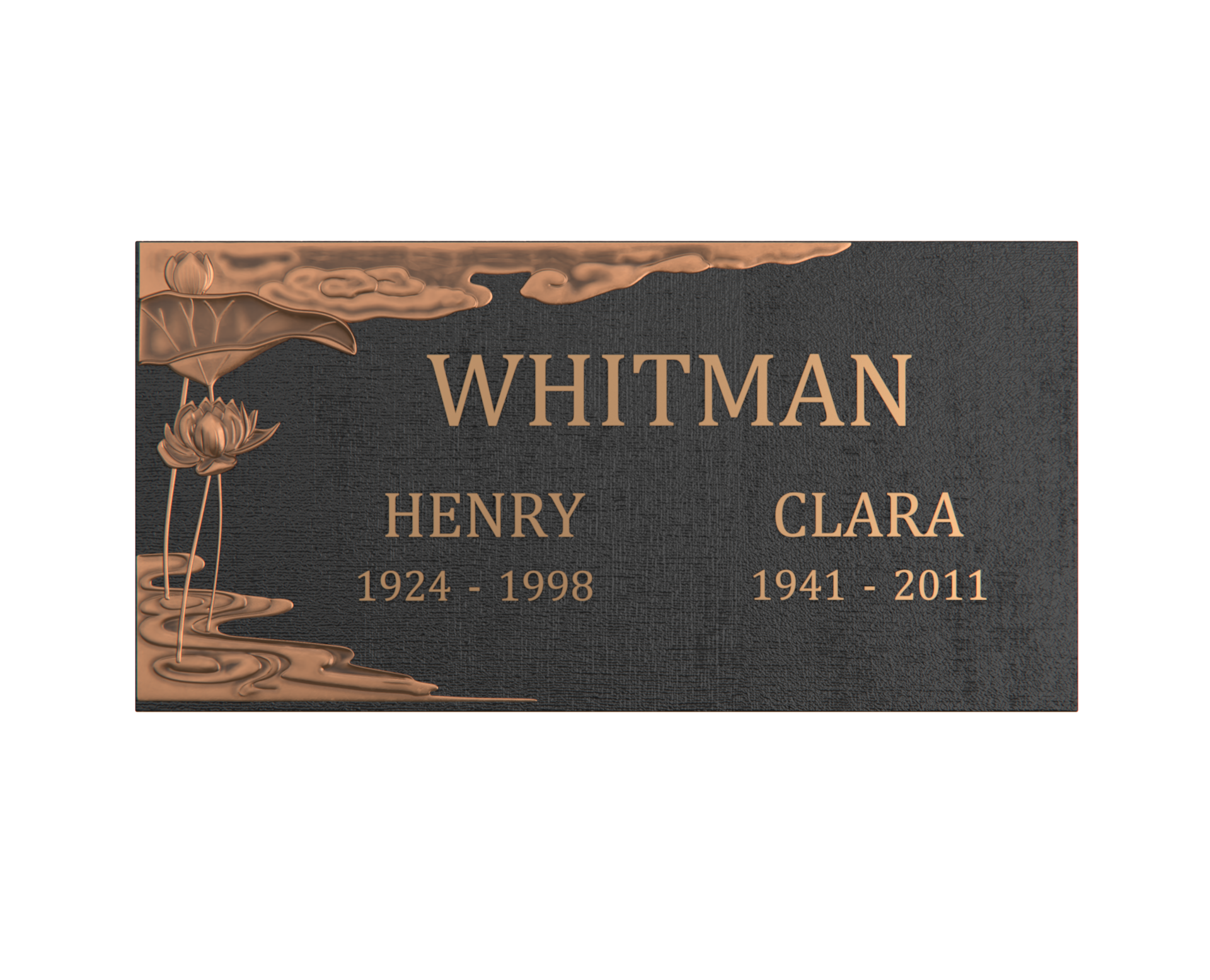 Serenity Bronze Companion Plaque